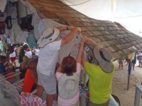 Hanging a shirt at Pete’s&nbsp;Pub