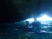 Ben and Amparo in the&nbsp;cave