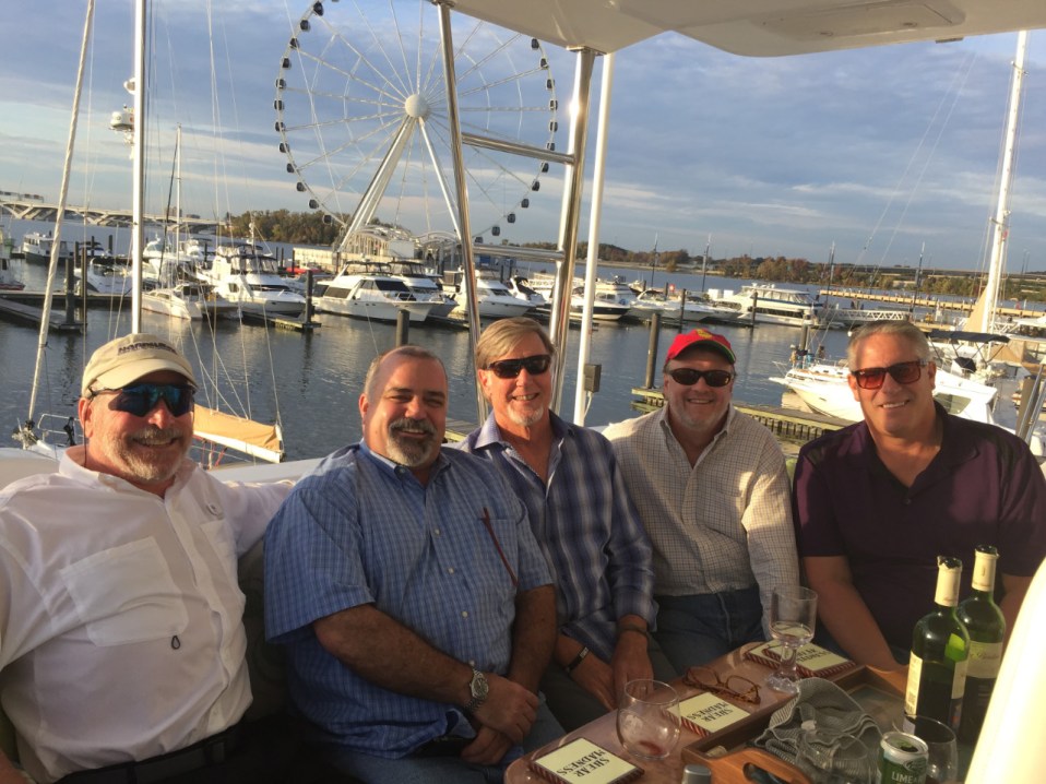 Bradley with Ken, Alan, and colleagues