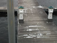 A little snow on the dock in&nbsp;Portsmouth