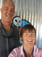 Kathy with Nordhavn Dreamer&nbsp;Joe