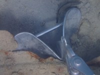 Anchor wedged under steel beam at Morgan’s&nbsp;Bluff