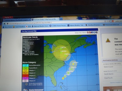 Our life revolves around weather - Hurricane Sandy presented challenges